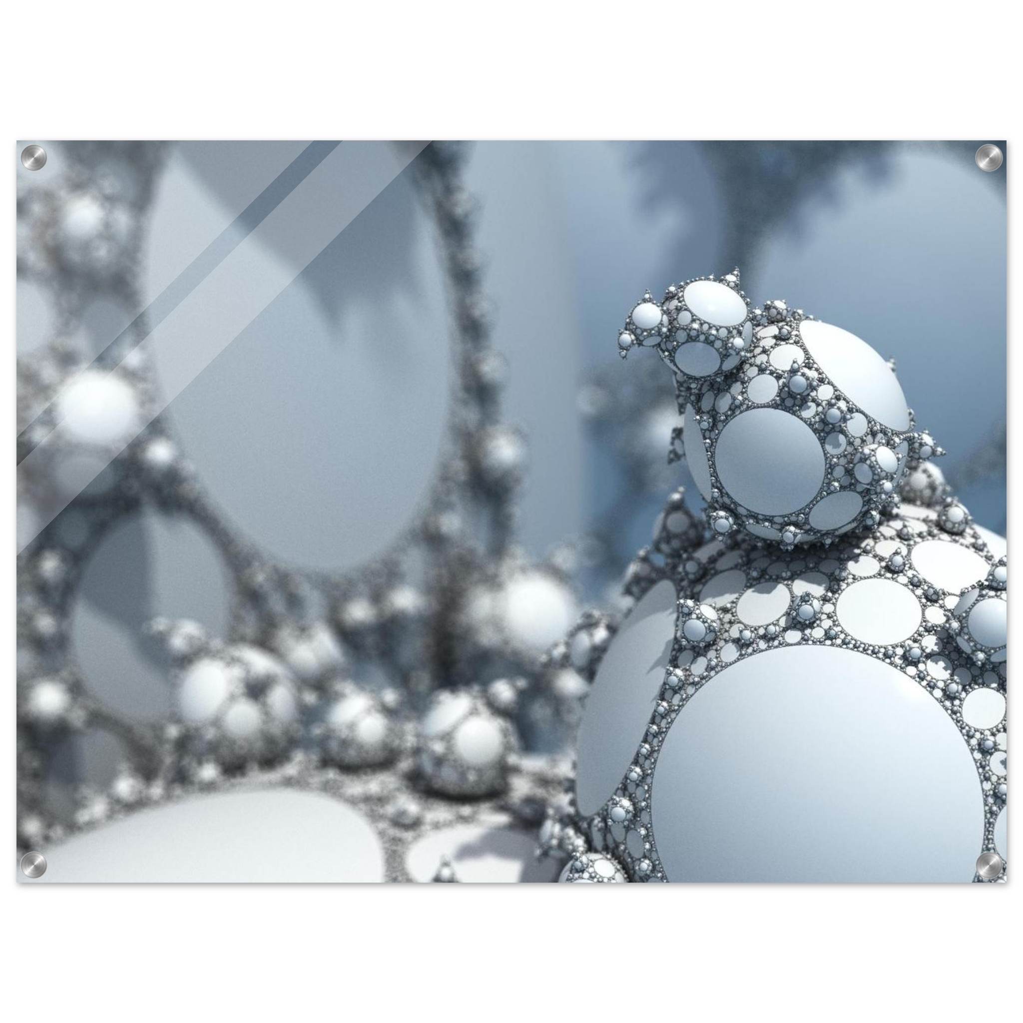 Winter's Recursive Breath - One of a Kind Acrylic - 24"x32″