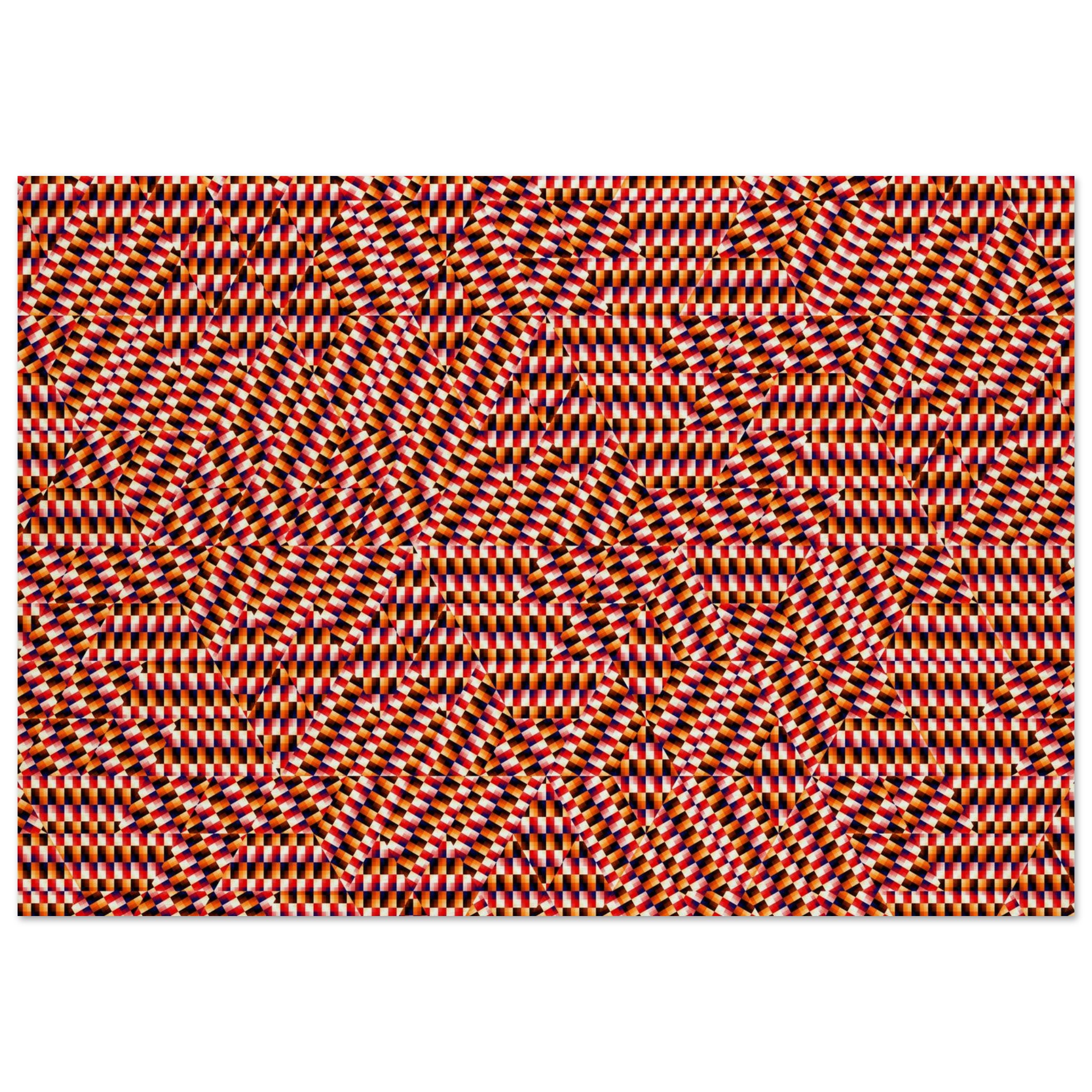 Spectral Network - One-of-a-Kind Fractal Wood Artwork 28" x 40″