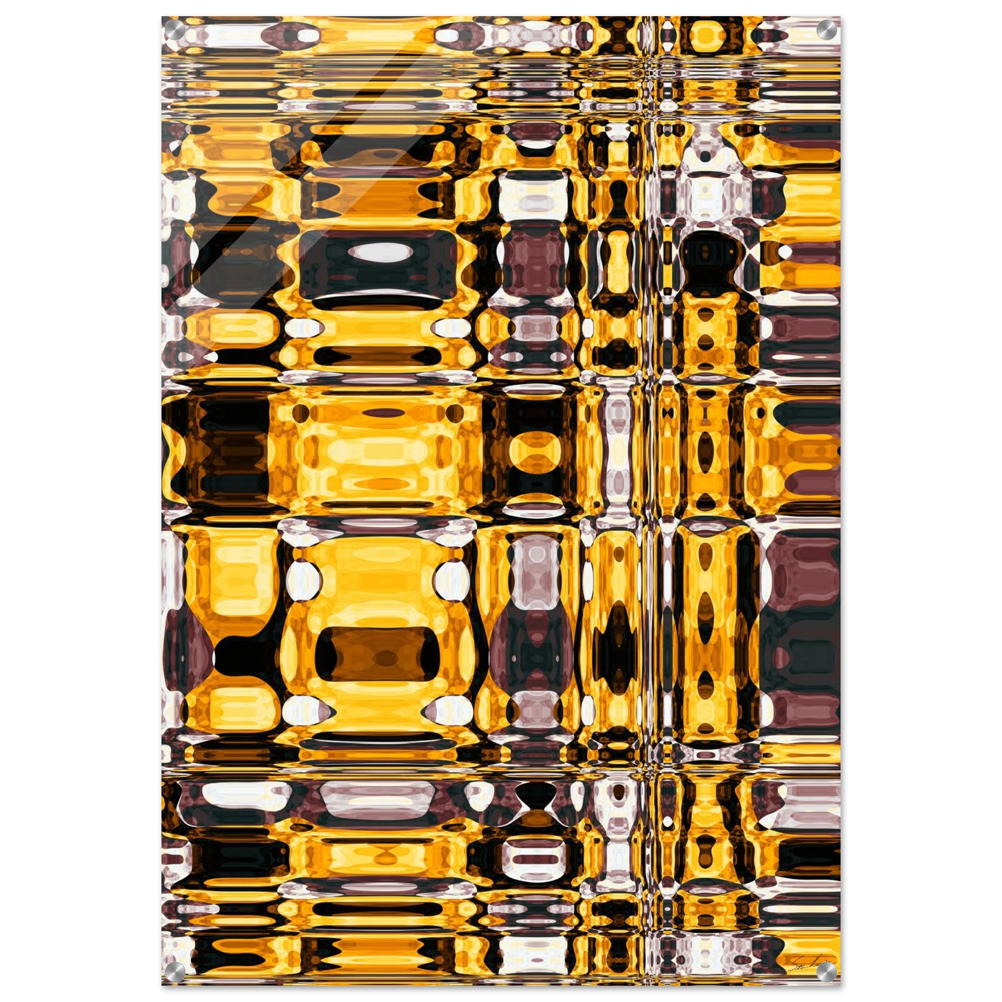 Dramatic Autumn - Delightful Bright Fractal 28" x 40″